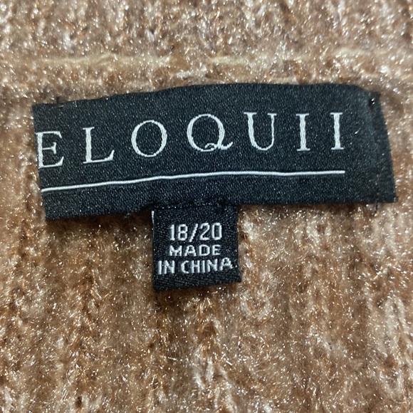 Eloquii plus size brown stretch shorts size18/20 - Picture 3 of 3